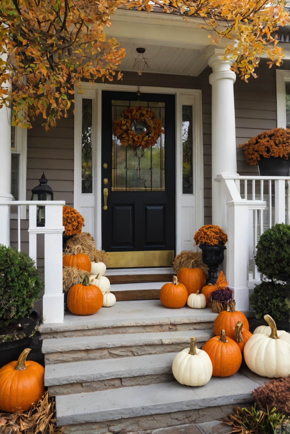 Fall porch decor ideas , Outdoor autumn decorations , Front porch fall design , Cozy porch decor, Festive autumn porch ideas