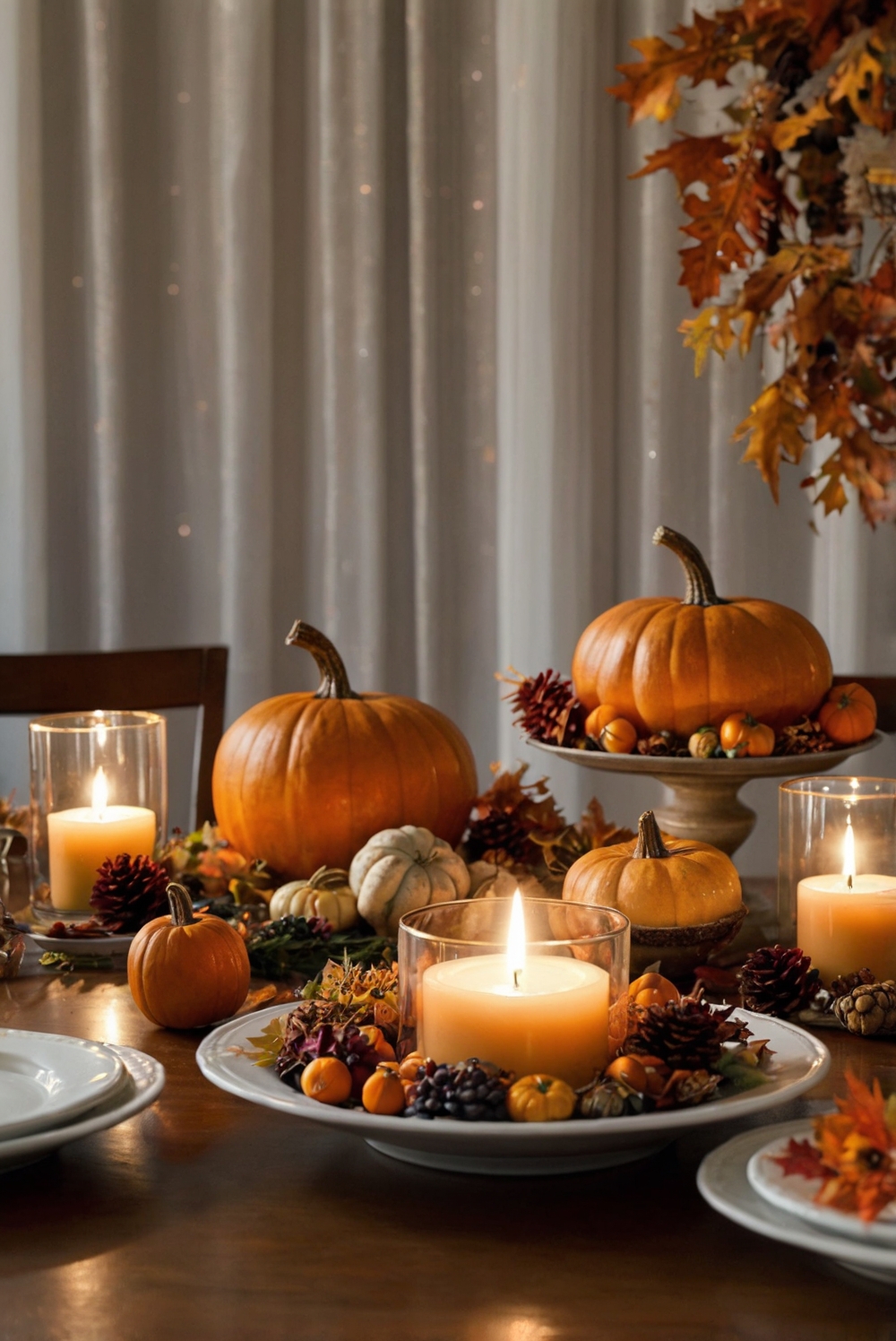 Thanksgiving room decor, Thanksgiving decorating ideas, Holiday room decor, Festive home decor, Seasonal room makeover