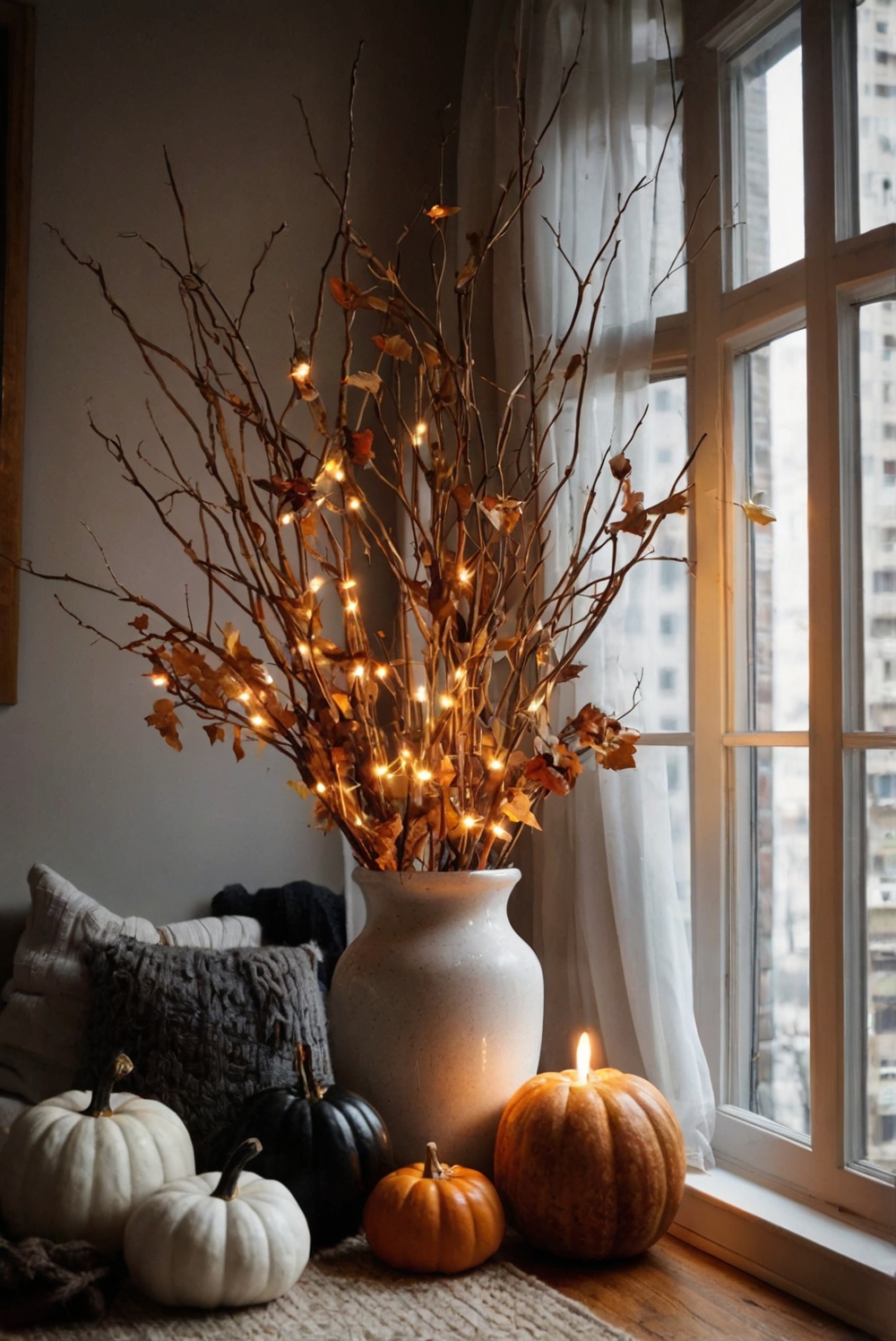 Fall apartment decor, Fall home decor, Apartment decor ideas, Fall living room decor, Cozy fall decor