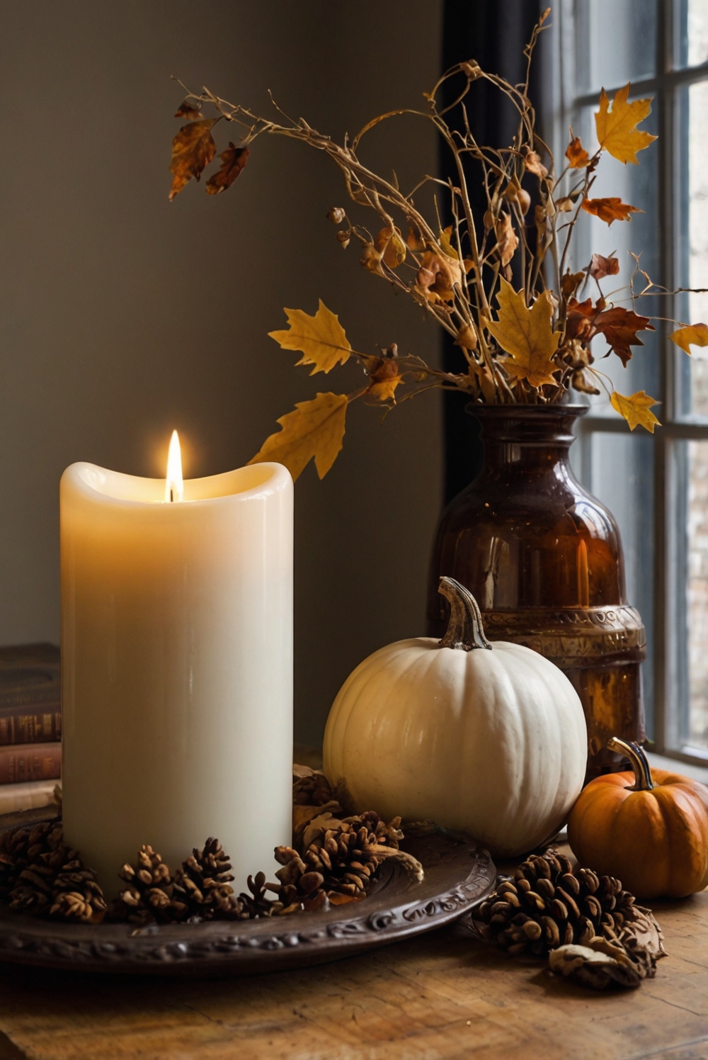 fall home decor, autumn interior design, cozy living room ideas, rustic home accents, seasonal home improvements