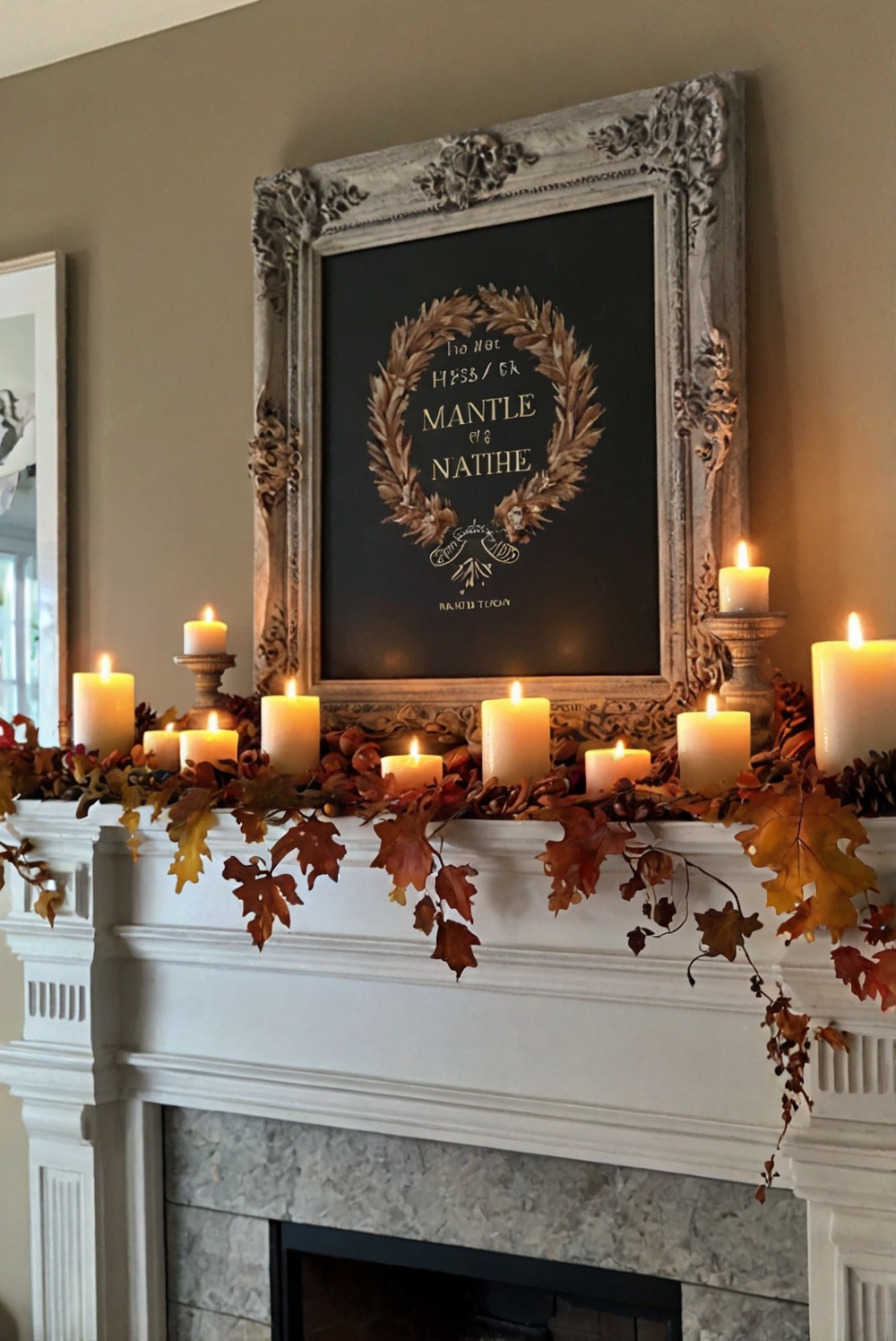 Fall Mantle Decor, Cozy Home Decor, Home Improvement Ideas, Seasonal Home Decor, Living Room Decor