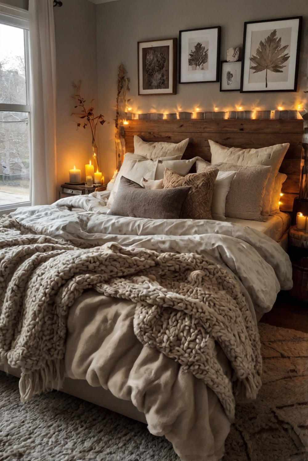 Fall bedroom decor, Bedroom makeover ideas, Cozy bedroom design, Autumn bedroom styling, Bedroom renovation ideas