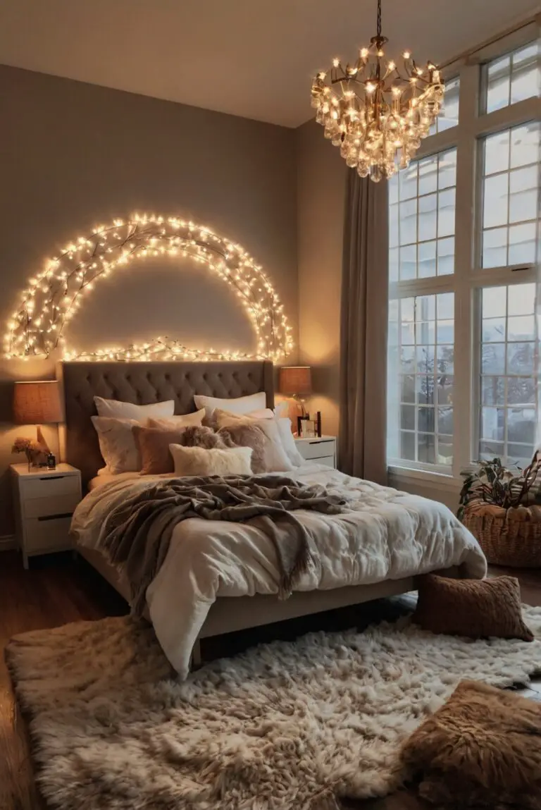 Fall bedroom decor, Cozy bedroom ideas, Bedroom inspiration, Autumn bedroom design, Bedroom makeover.