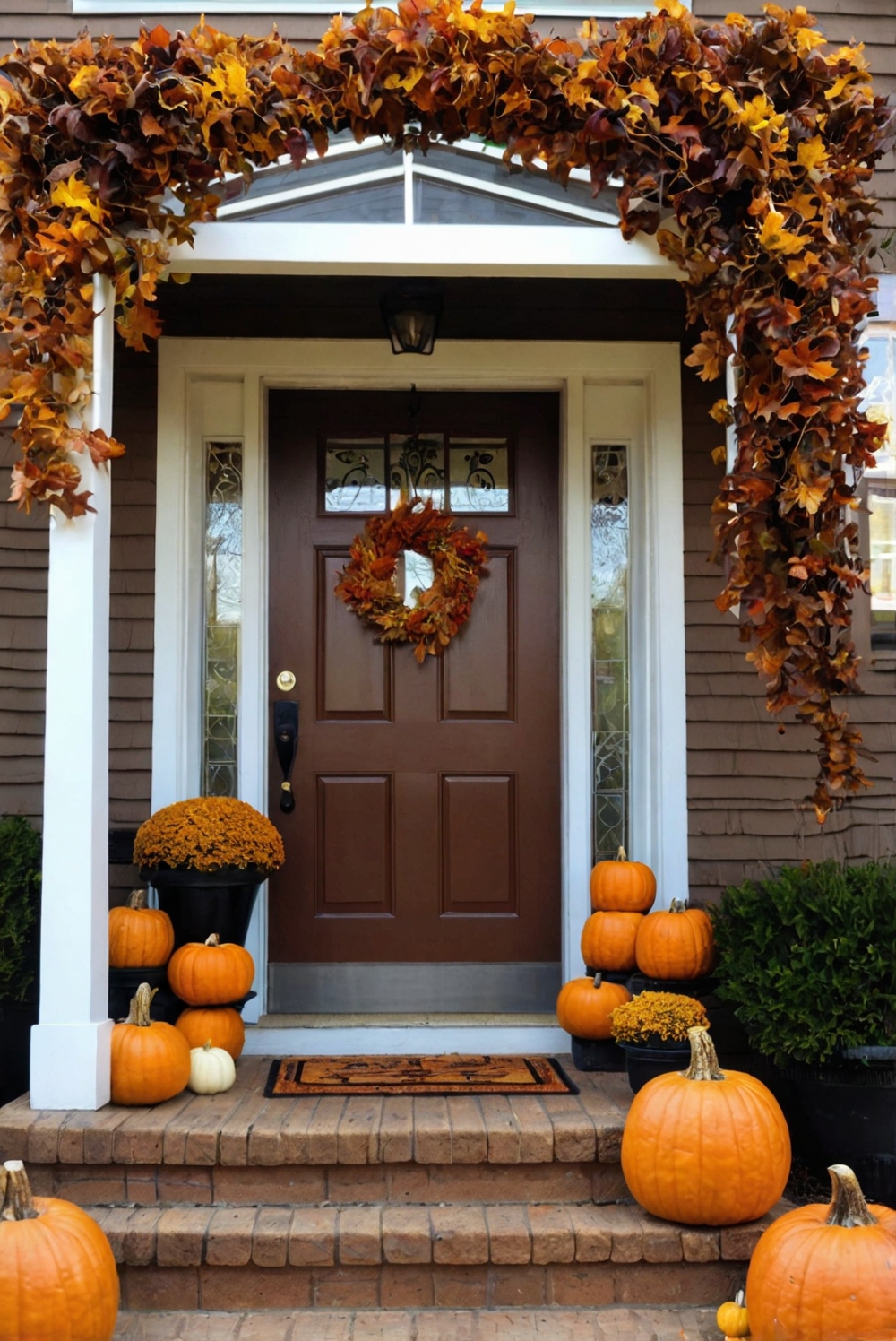 Upgrade Fall Porch Decor, Fall Porch Inspiration, Outdoor Fall Decor, Porch Decorating Ideas, Fall Porch Makeover