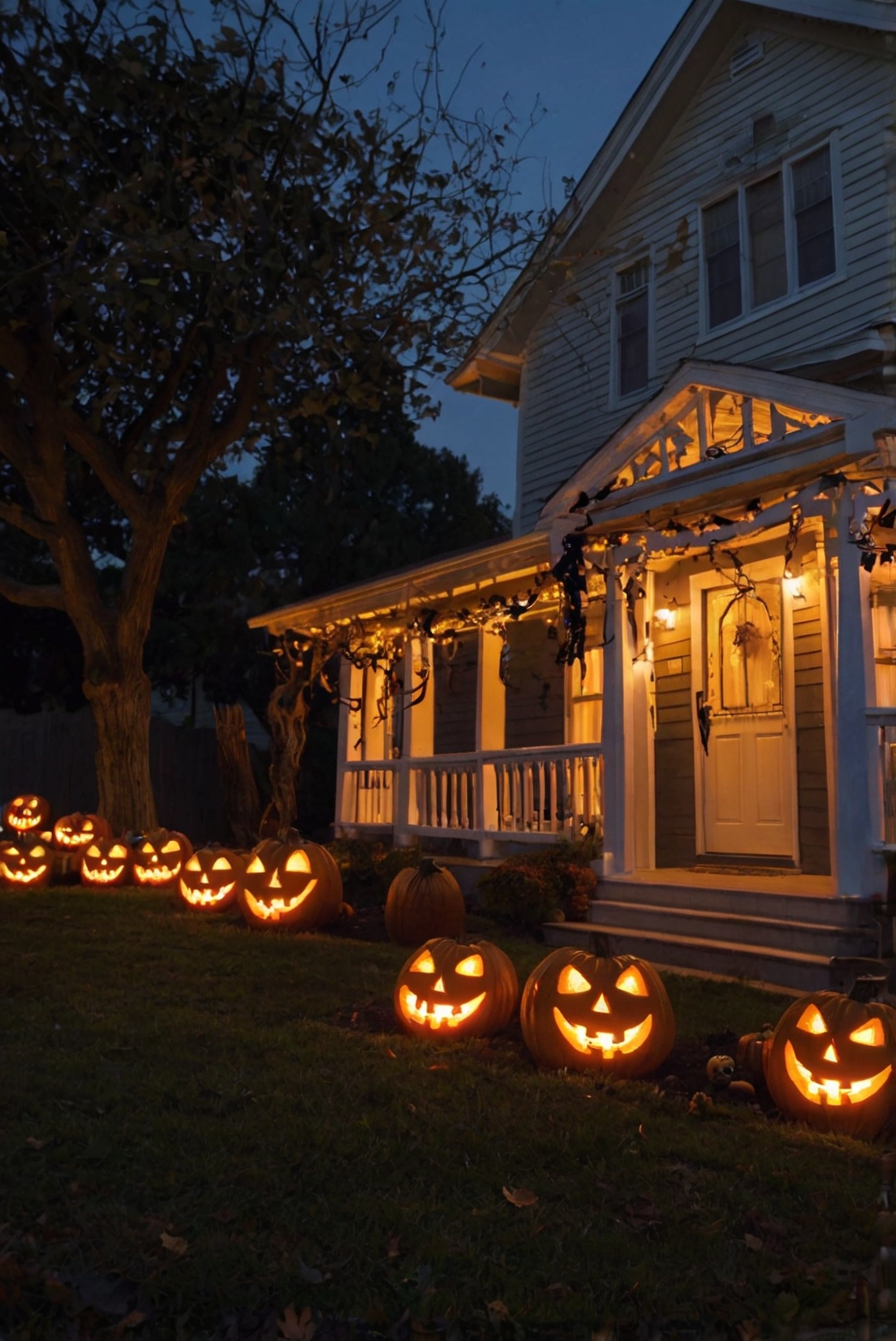 Halloween outdoor decor, Spooky backyard ideas, Outdoor Halloween lighting, Halloween yard decorations, Scary outdoor displays