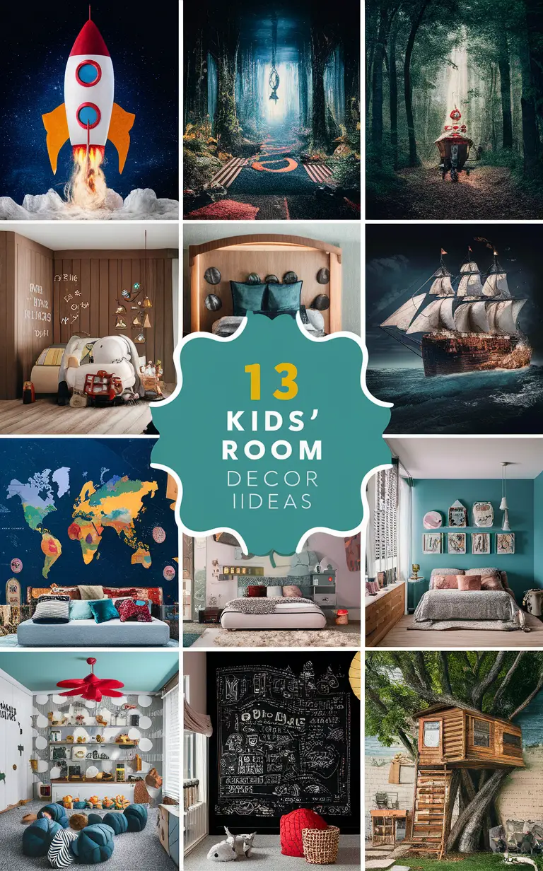 Kids room decor, Creative room decor, Trendy room decor, Stylish kids room, Modern room decor