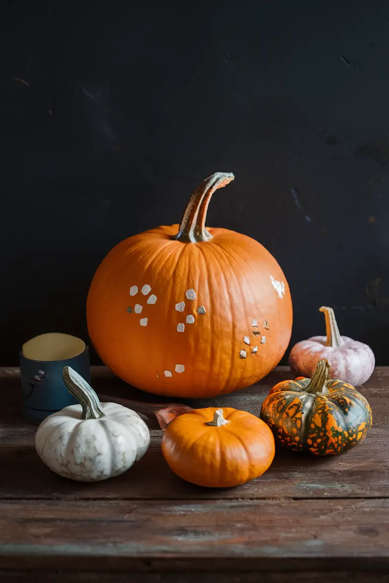 Decorative pumpkins, Fall pumpkin decorations, Pumpkin painting ideas, Pumpkin decorating inspiration, Creative pumpkin designs