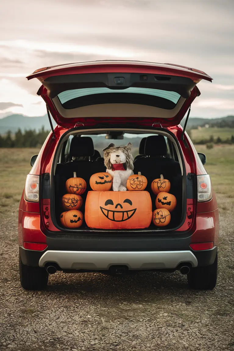 Halloween, Trunk or Treat, Car Decoration, Spooky Theme, Trick or Treating