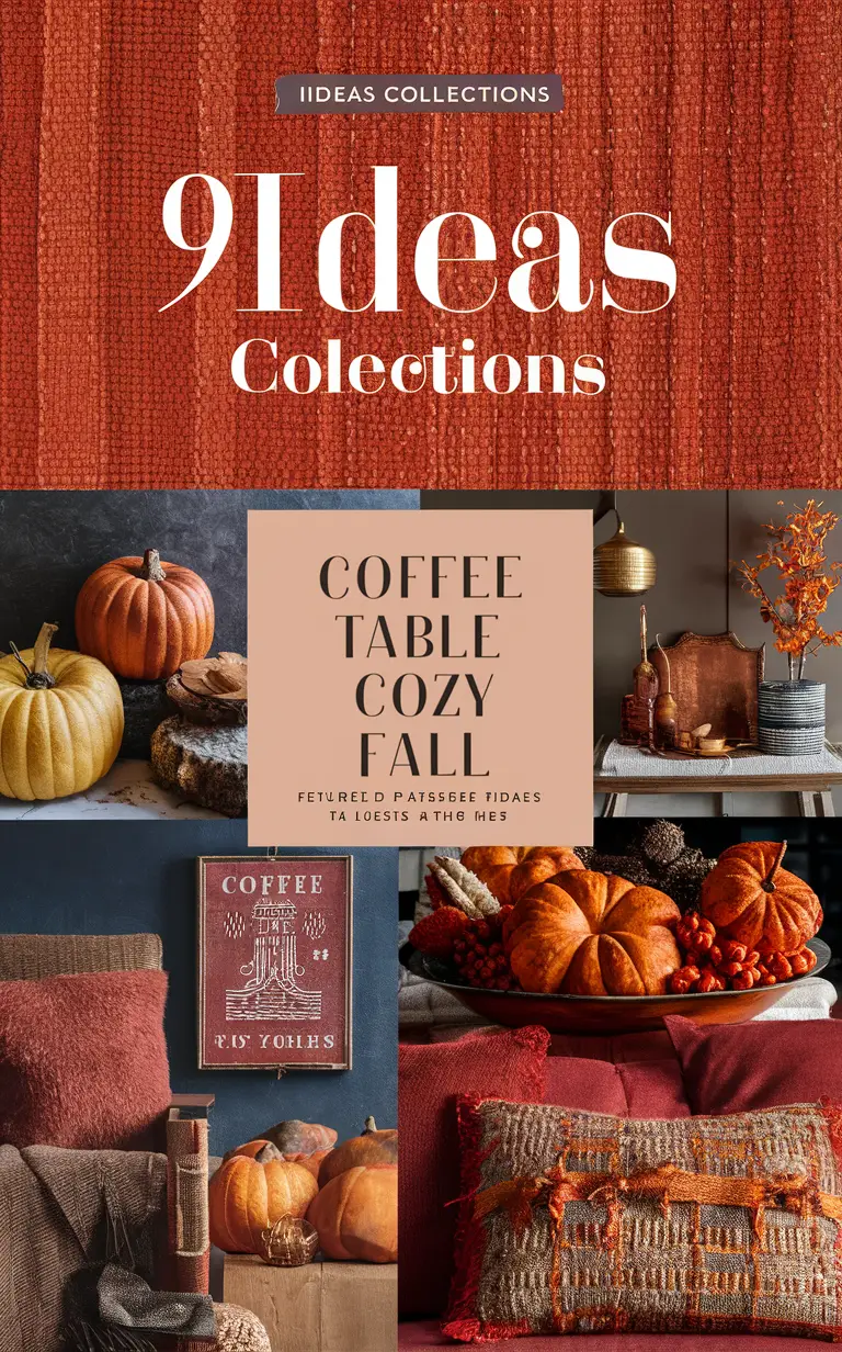 coffee table decor, fall home decor, autumn centerpiece, cozy living room, seasonal interior design