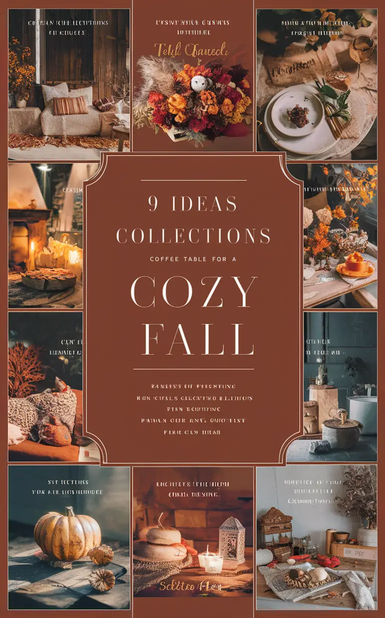 fall decor ideas, coffee table styling, trendy home decor, autumn table decorations, cozy living room