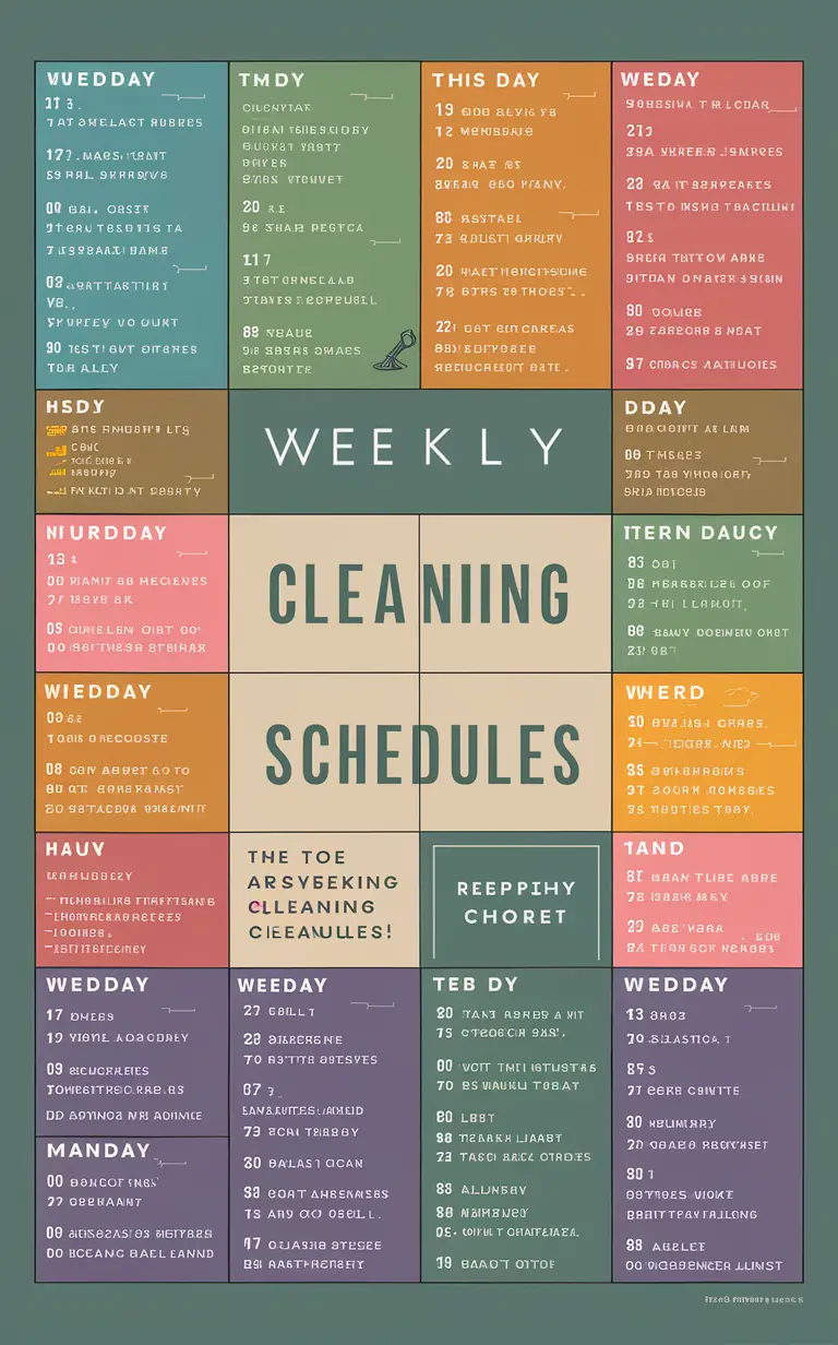 Weekly cleaning schedule, Cleaning routine, Home cleaning tips, Household cleaning checklist, Deep cleaning guide