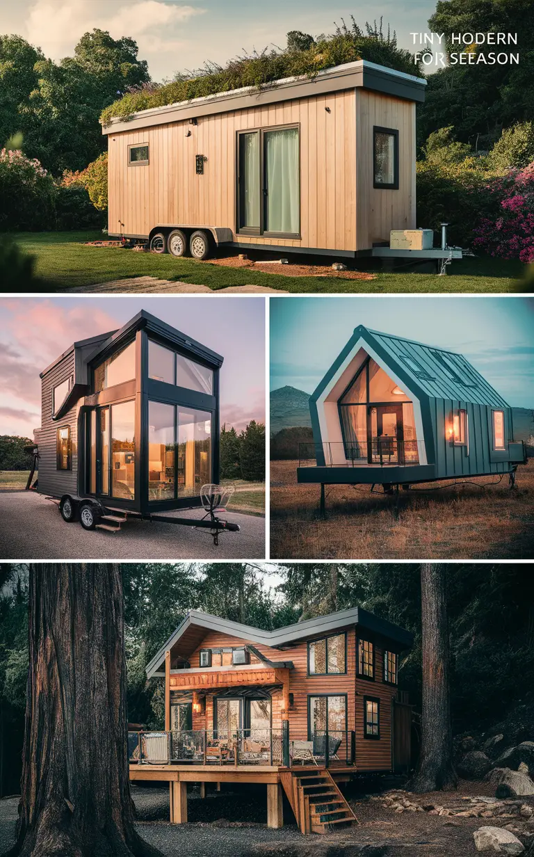 luxury tiny homes, high-end tiny house, upscale small house, extravagant tiny living, premium micro dwelling