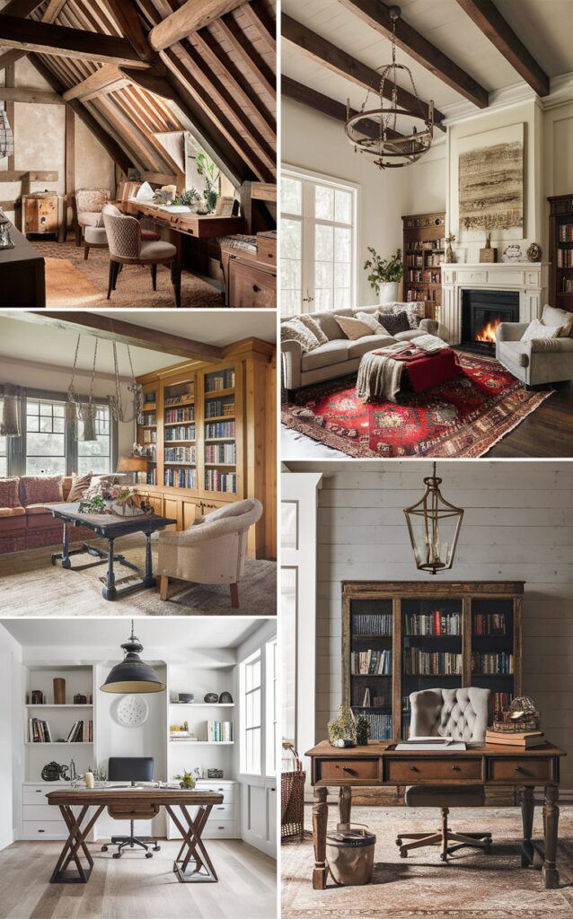 25 Trendy Farmhouse Home Office Ideas - upgradesign.blog