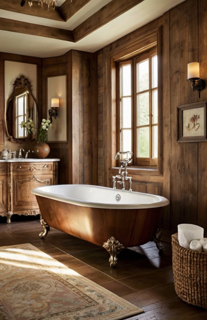 Timeless White and Neutral Tones for French Country Bathrooms