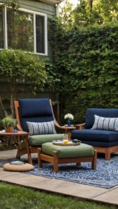 Navy Blue and Sage Green Outdoor Space Ideas for a Fresh Remodel ... - Biodegradable Outdoor Spaces Inspiration