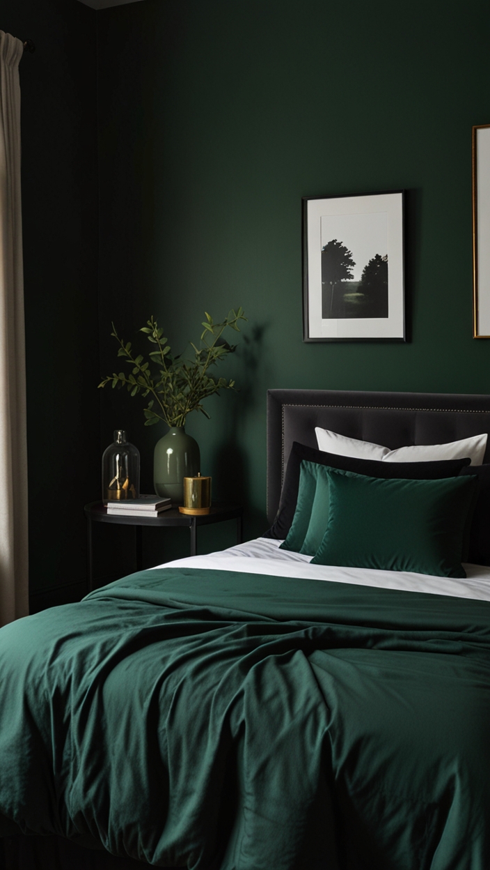 Stylish Black and Green Bedroom Ideas to Try in 2025 - upgradesign.blog