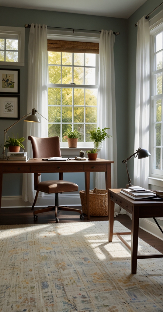 Home office renovation, Natural light, Skylight installation, Office window design, Home office transformation