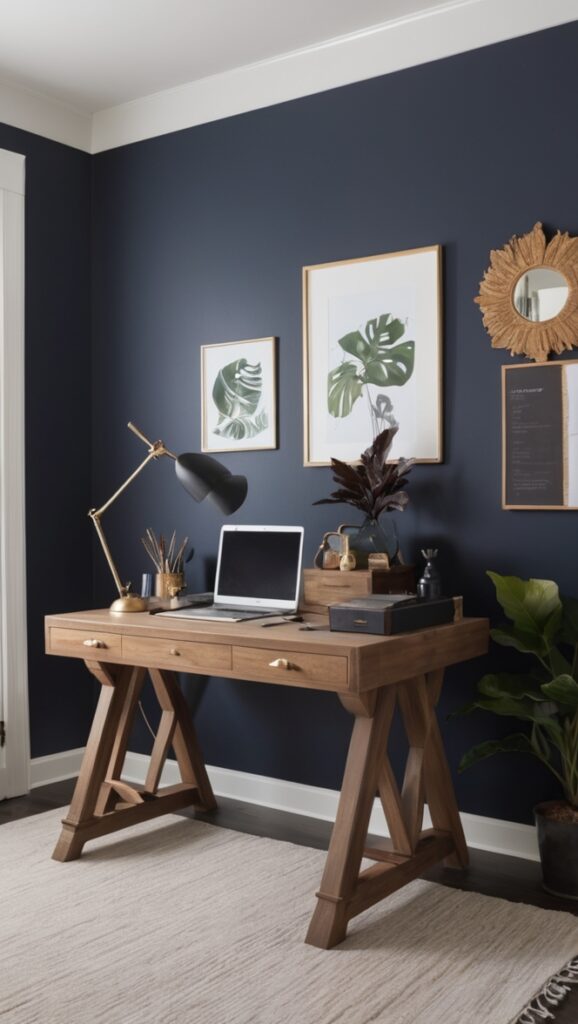 How I Decor My Dark Night Moody Office Design ? - upgradesign.blog