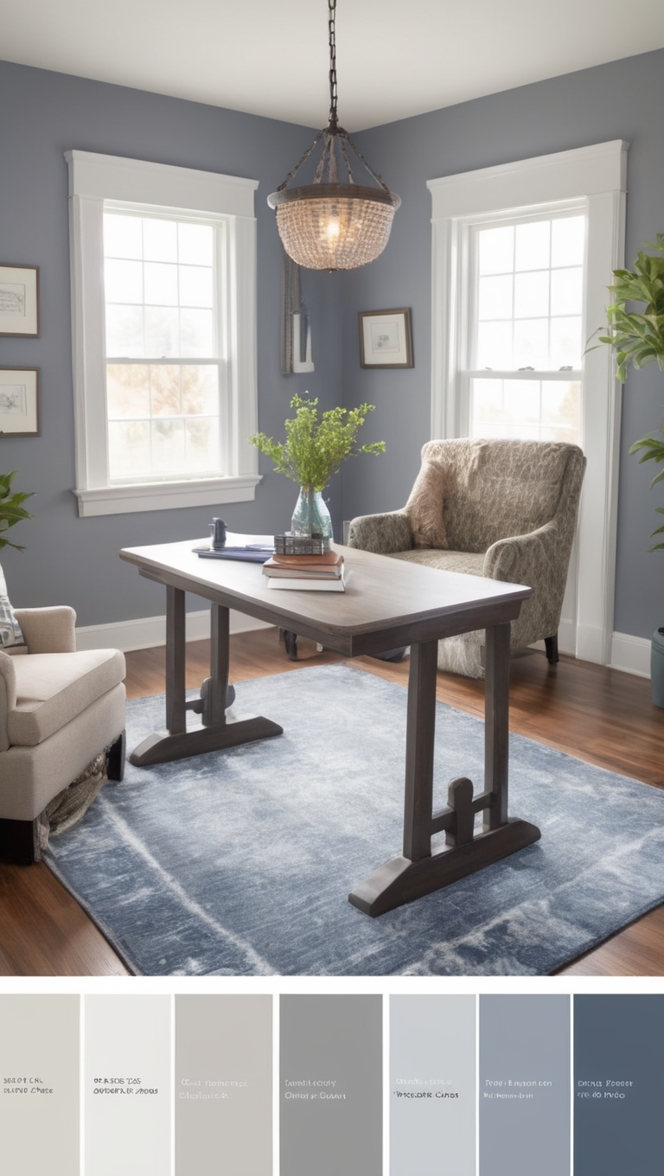 Office Color Scheme, Color Palette, Interior Design, Office Decor, Color Psychology