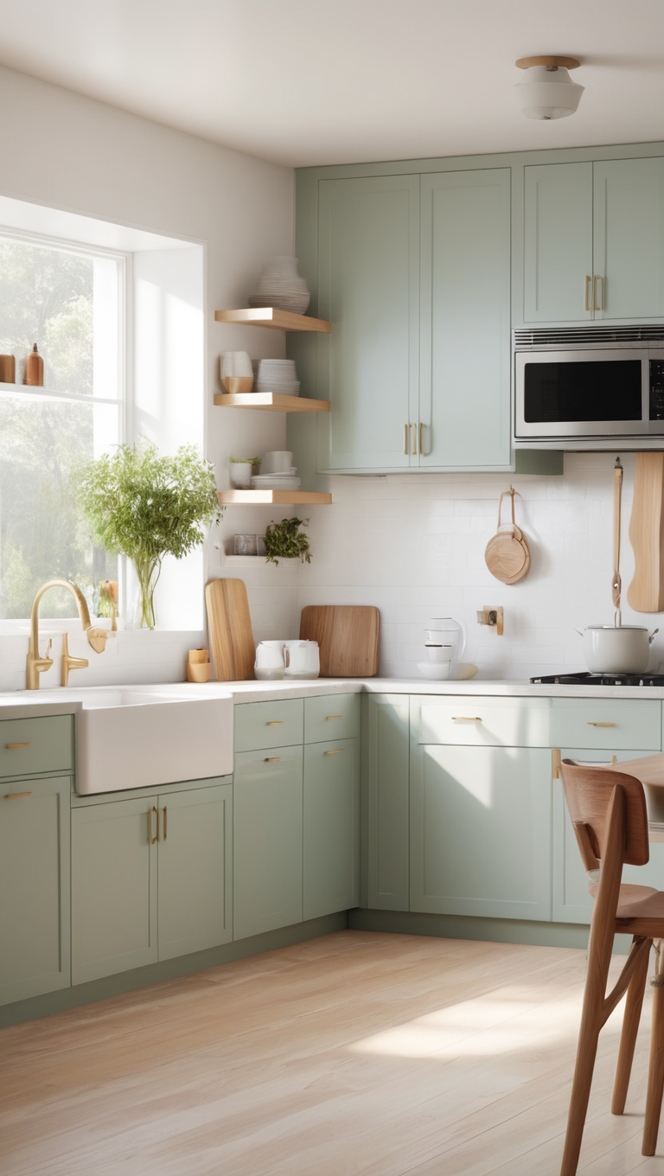 Minimalist kitchen design, Modern kitchen ideas, Scandinavian kitchen style, Sleek kitchen decor, Contemporary kitchen aesthetics