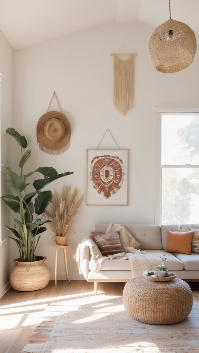 boho living room decor, minimalist home furniture, modern minimalist interior design, boho chic living room, minimalist bohemian decor