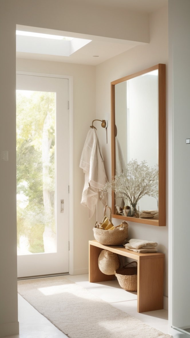 entryway mirror, foyer mirror, hallway mirror, wall mirror, decorative mirror