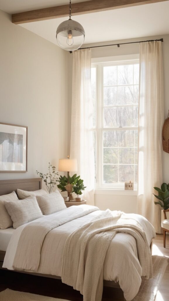 How can I design a modern cozy bedroom neutral in style ...