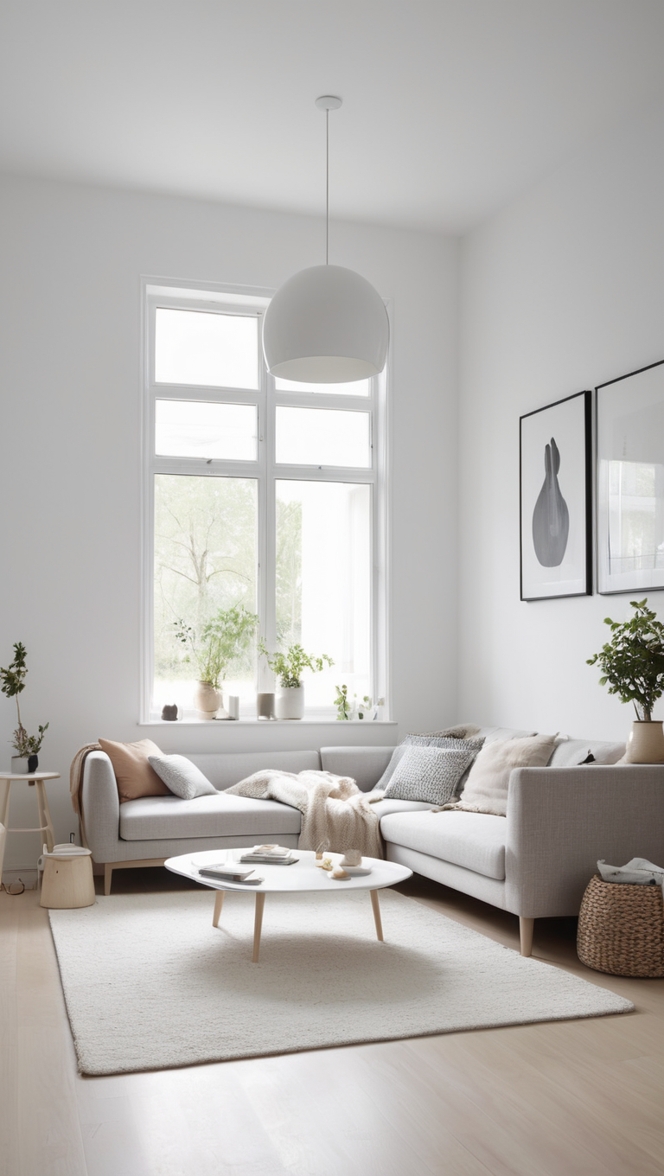 scandinavian interior design, modern minimalist decor, contemporary home styling, sleek nordic furnishings, minimalist living space