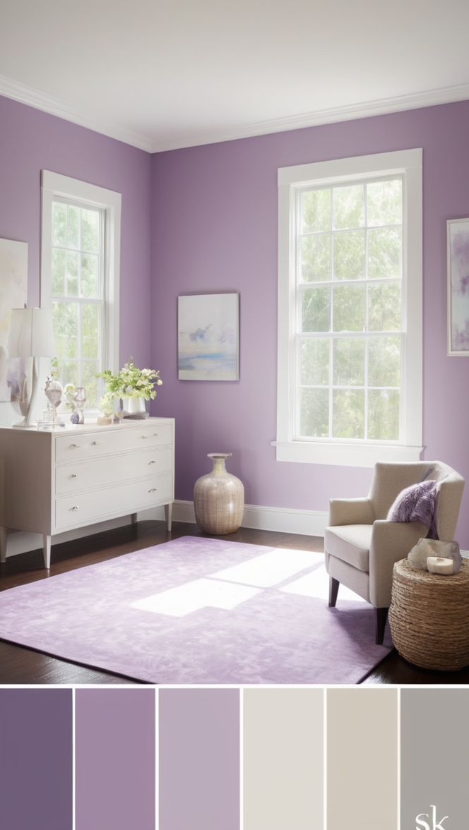 purple color scheme, purple color combinations, purple color swatches, purple color chart, lavender color palette