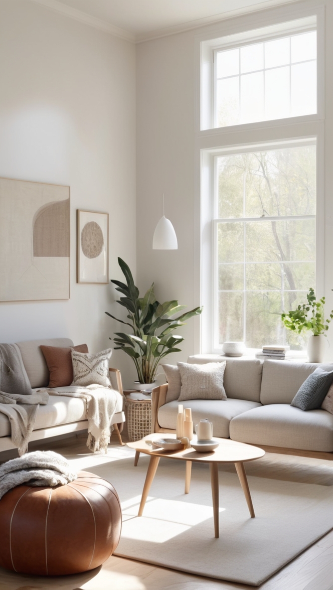 scandinavian interior design, minimalist decor, nordic furniture, natural materials, modern simplicity