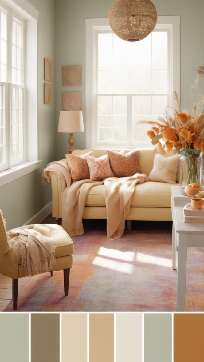 Autumn color analysis, Autumn color trend, Seasonal color analysis, Warm autumn colors, Soft muted colors