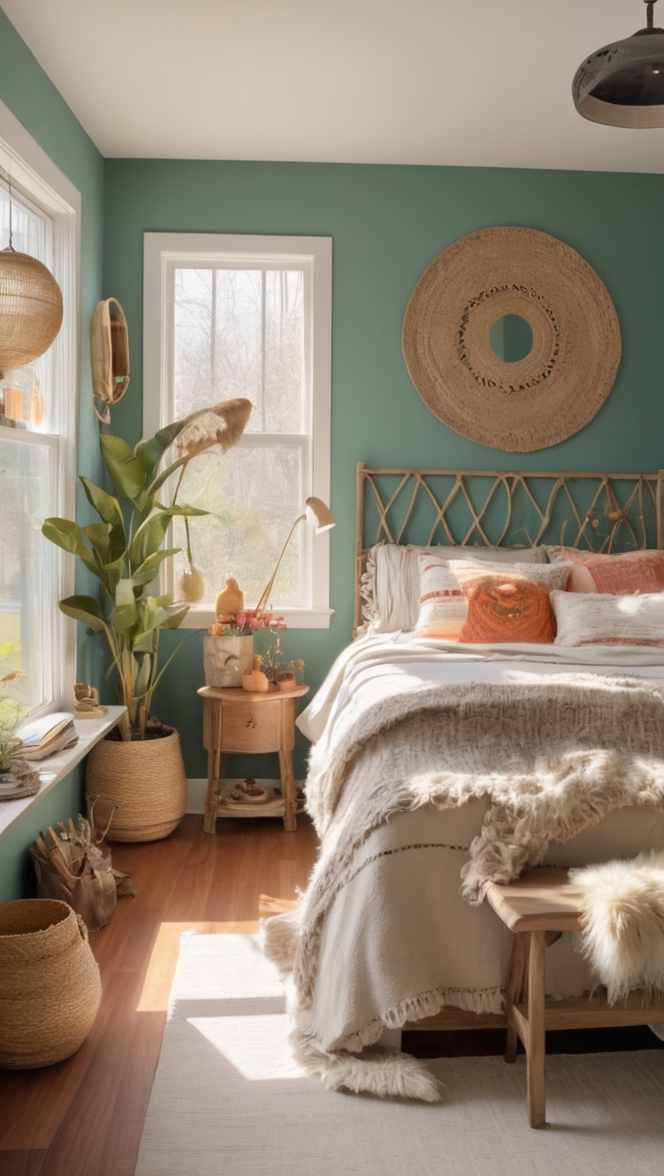 boho bedroom decor, bohemian wall tapestry, mystical room decor, wiccan home accessories, enchanting bedroom design