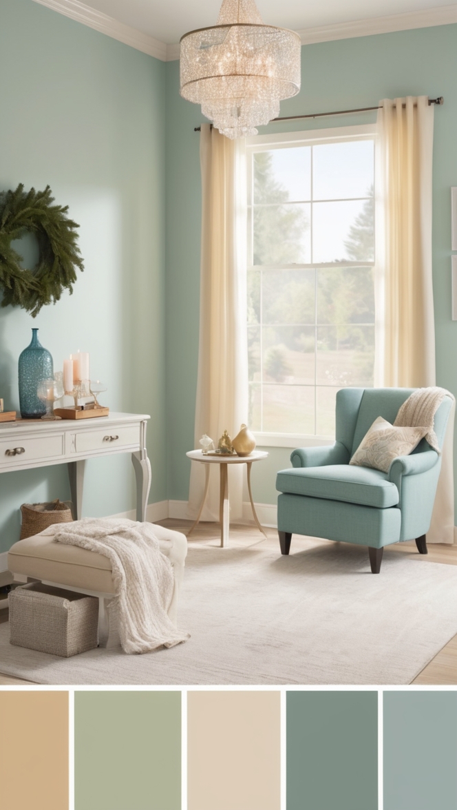 CHRISTMAS DECOR COLOR SCHEME, HOLIDAY COLOR PALETTE, XMAS COLOR SCHEME, FESTIVE COLOR PALETTE, WINTER HOLIDAY COLOR SCHEME