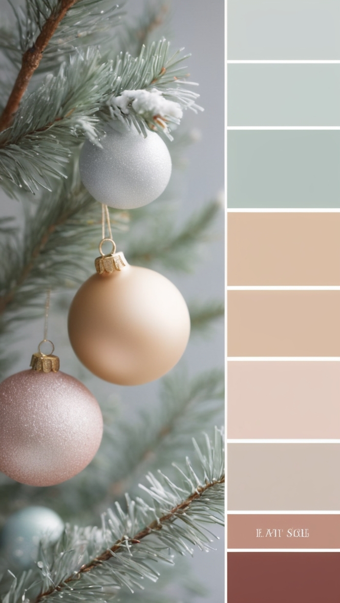 CHRISTMAS DECOR COLOR SCHEME, HOLIDAY COLOR PALETTE, XMAS COLOR SCHEME, FESTIVE COLOR PALETTE, WINTER HOLIDAY COLOR SCHEME