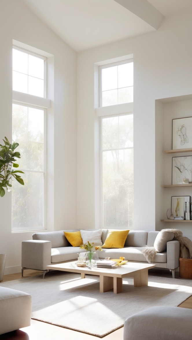 minimalist furniture, modern living room decor, Scandinavian design, sleek home furniture, interior design trends