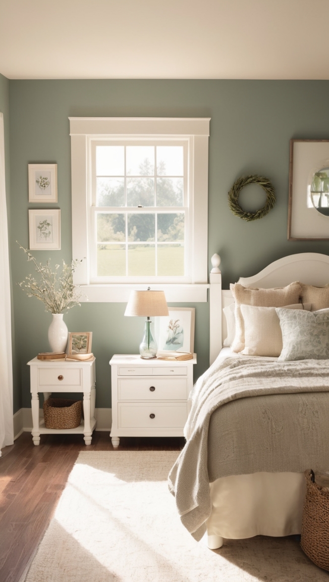 farmhouse decor, rustic bedroom, country style bedroom, shabby chic bedroom, vintage bedroom