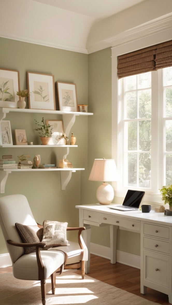 home office decor, workspace inspiration, minimalist office design, work from home setup, comfortable office space