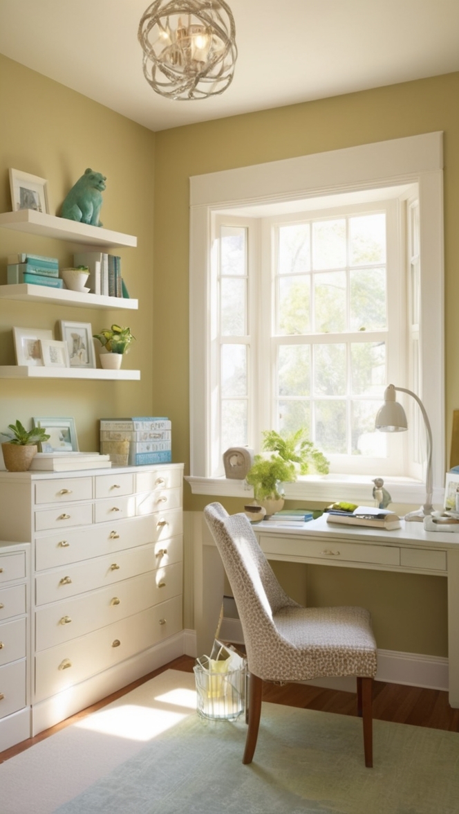 cozy home workspace, home office design, guest bedroom ideas, stylish home office, cozy work-from-home