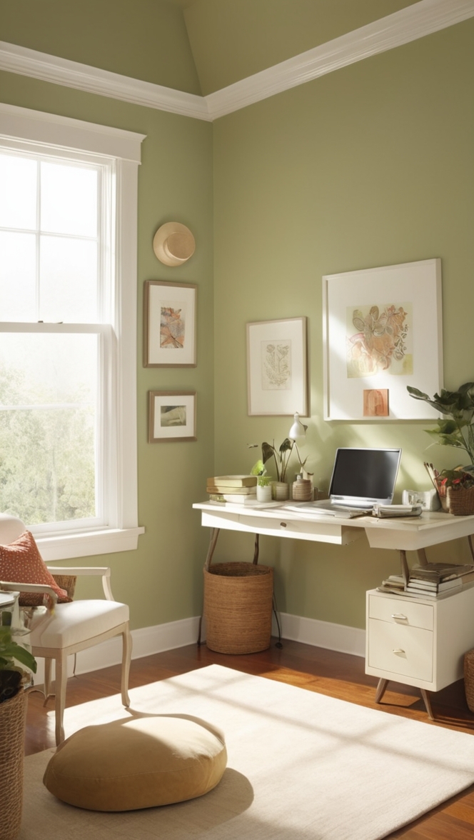 cozy home office, small office decor, home workspace, office organization, office design