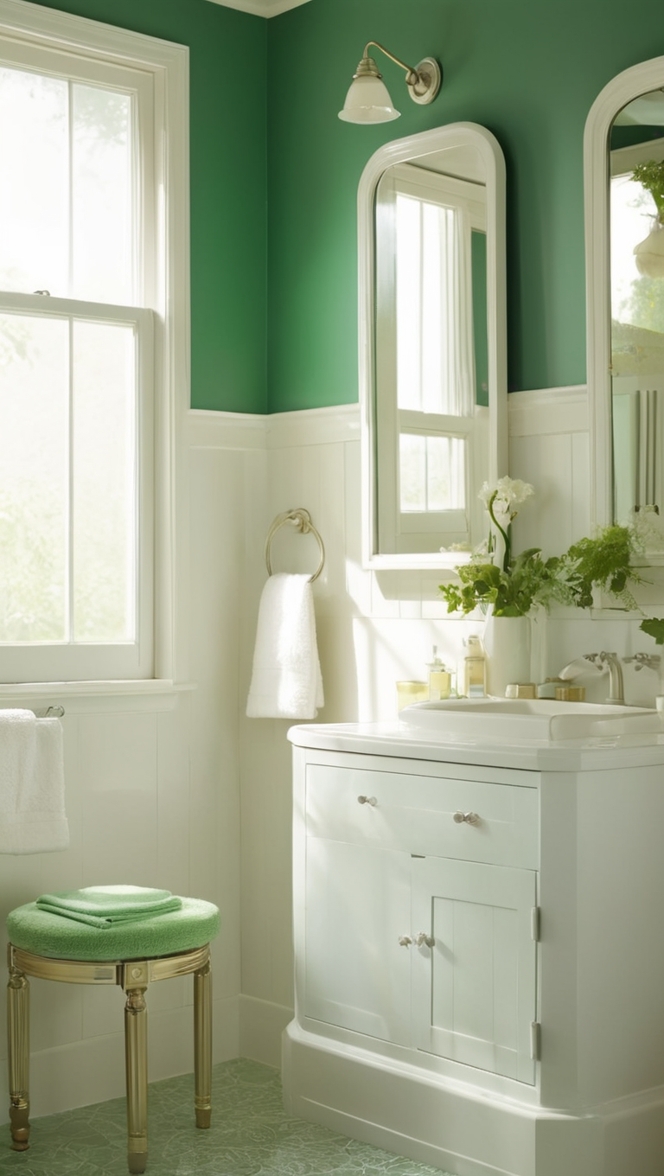 bathroom remodel , bathroom renovation , bathroom design , green tile, luxury bathroom