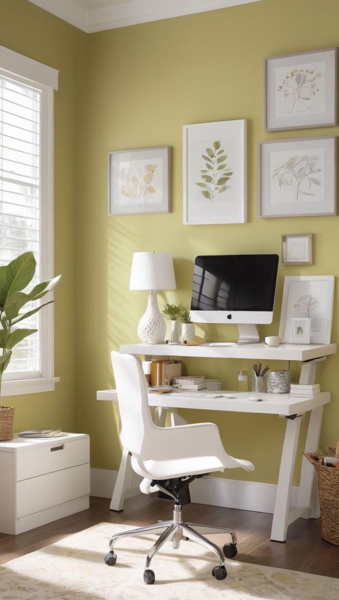 ergonomic office chair, ergonomic desk setup, standing desk, back support cushion, adjustable monitor stand