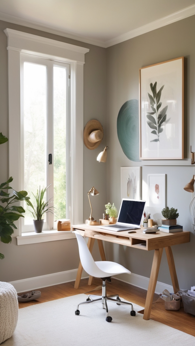 modern home office design ideas, home office decor, minimalist office furniture, stylish home office setup, trendy workspace design