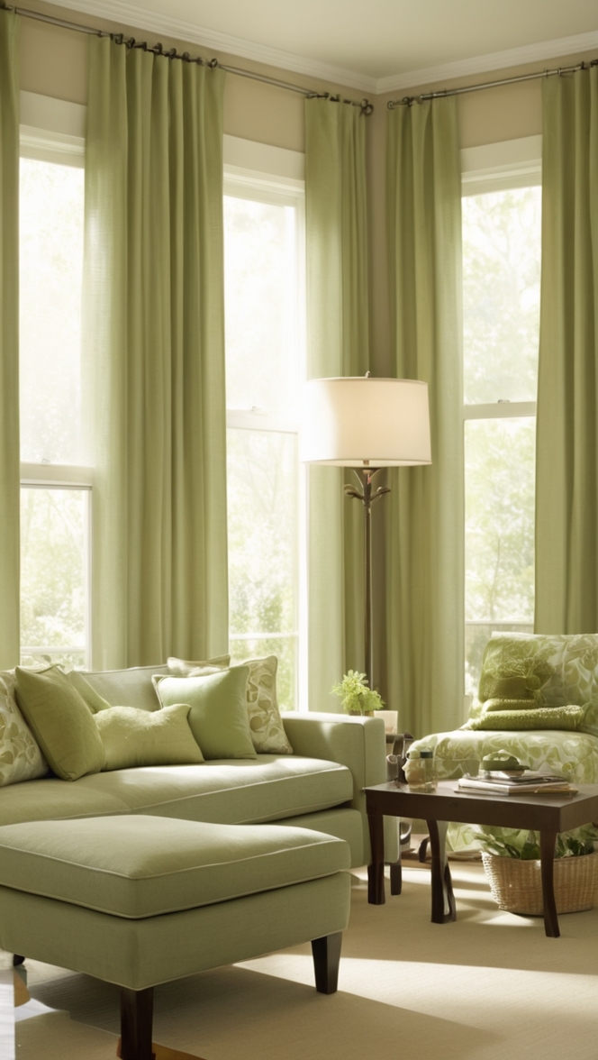 sage green curtains, green living room curtains, sage curtains, sage green drapes, green velvet curtains