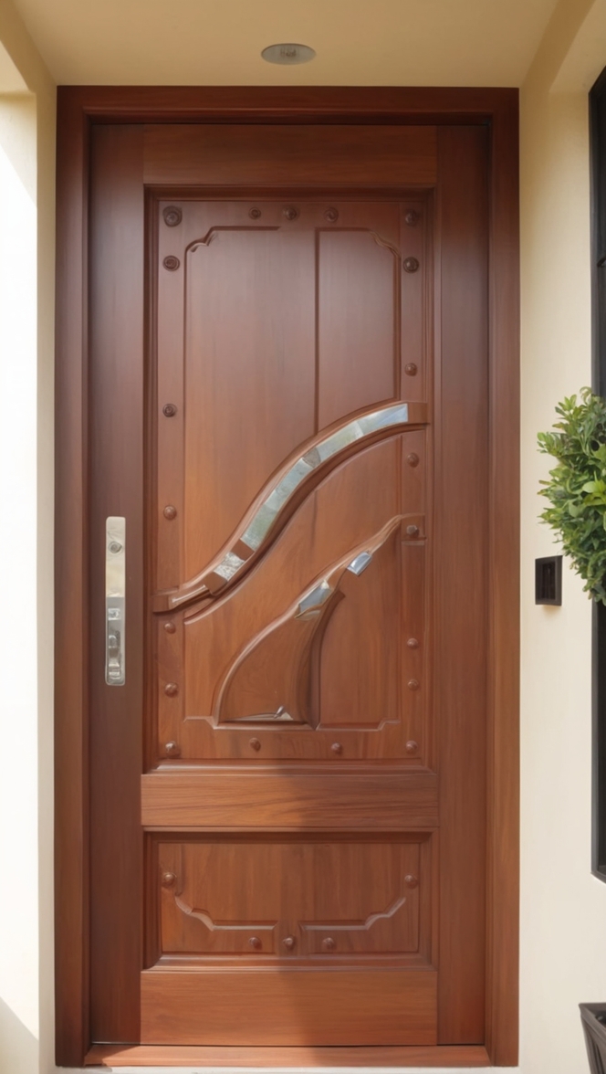 teakwood main door design, modern entrance door, teak wood door, entrance door design, modern main door