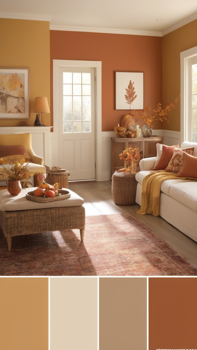 autumn color schemes, autumn color trends, fall color palette, warm fall colors, autumn color combinations