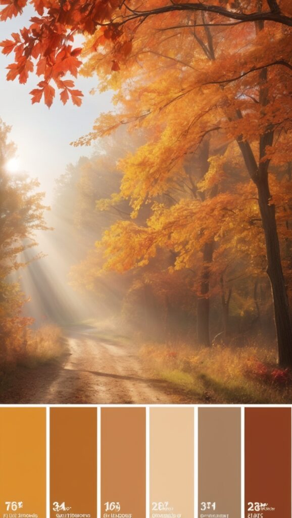 How can I incorporate the warm autumn color palette into my fall ...