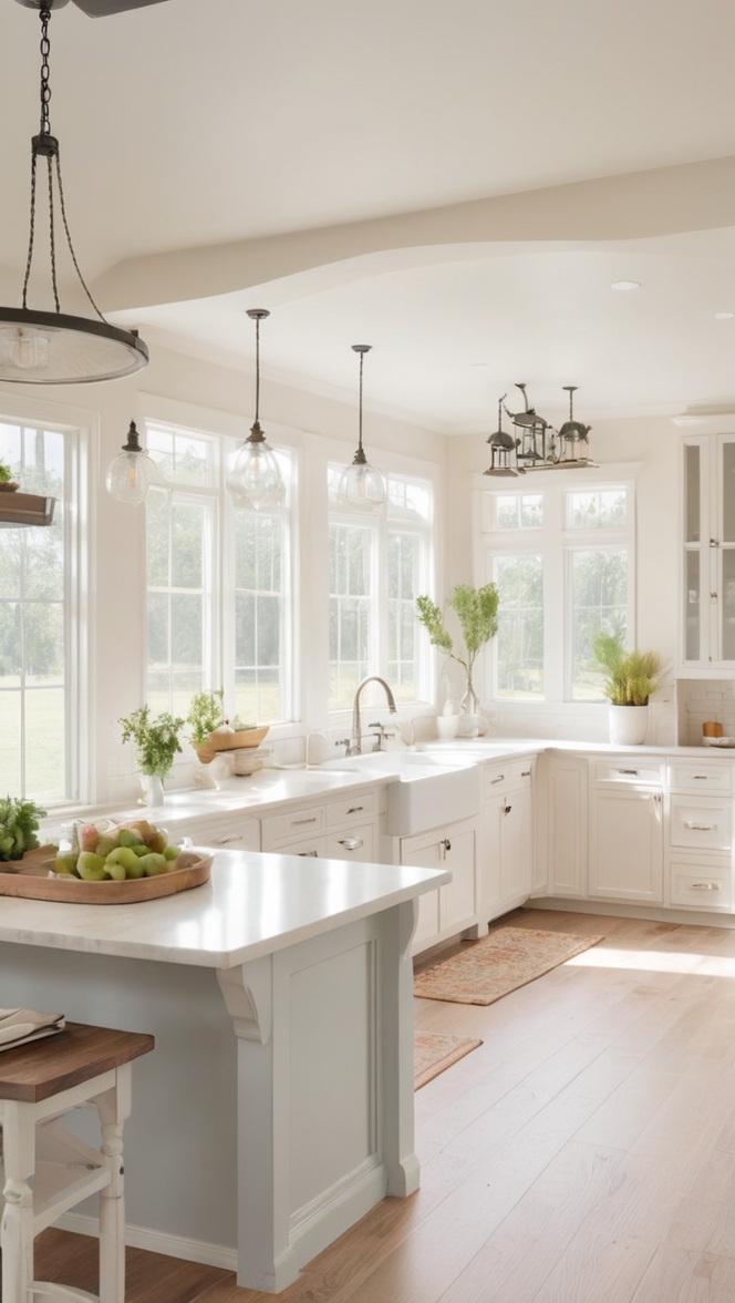 farmhouse kitchen remodel, white shaker cabinets, country kitchen design, rustic farmhouse decor, farmhouse sink