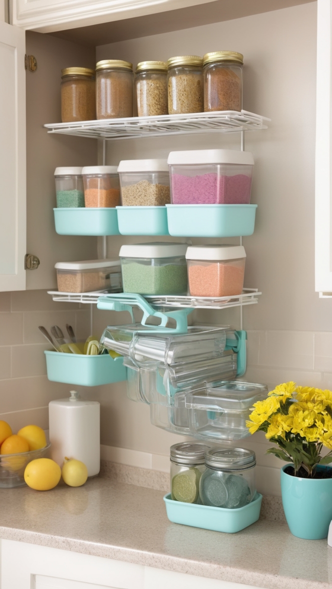 kitchen storage baskets, wire basket storage, under sink storage solutions, pantry organization ideas, cabinet organization rack