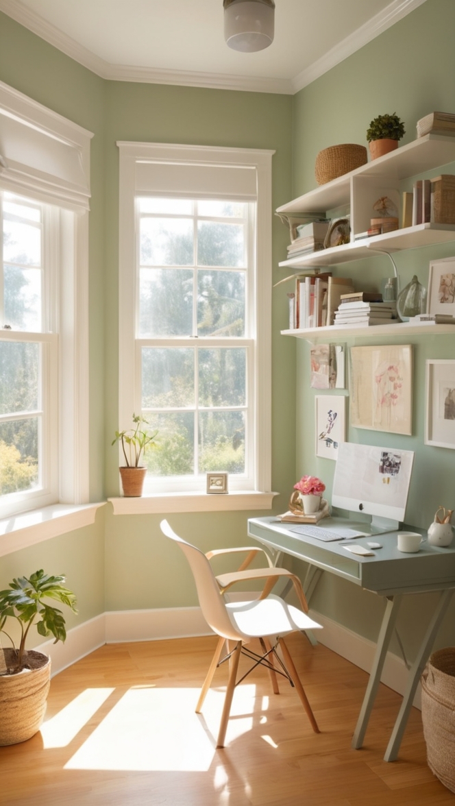 small home office design, home office organization, office decor, home workspace, productive workspace