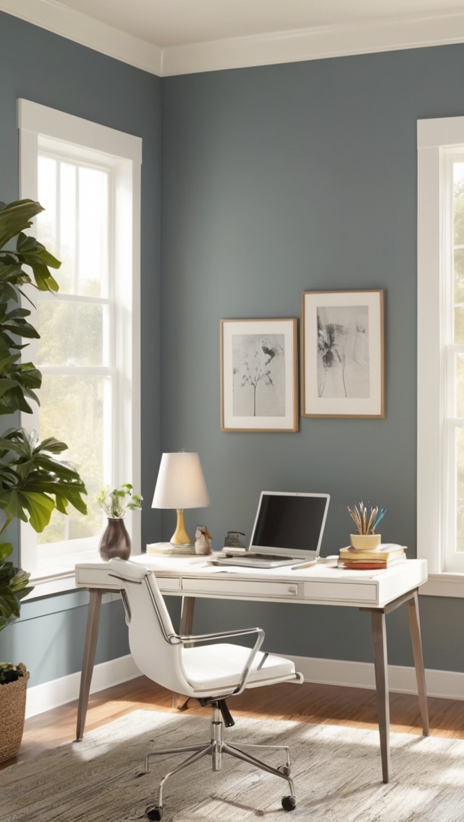 home office furniture, ergonomic office chair, stylish desk, modern office decor, masculine office design